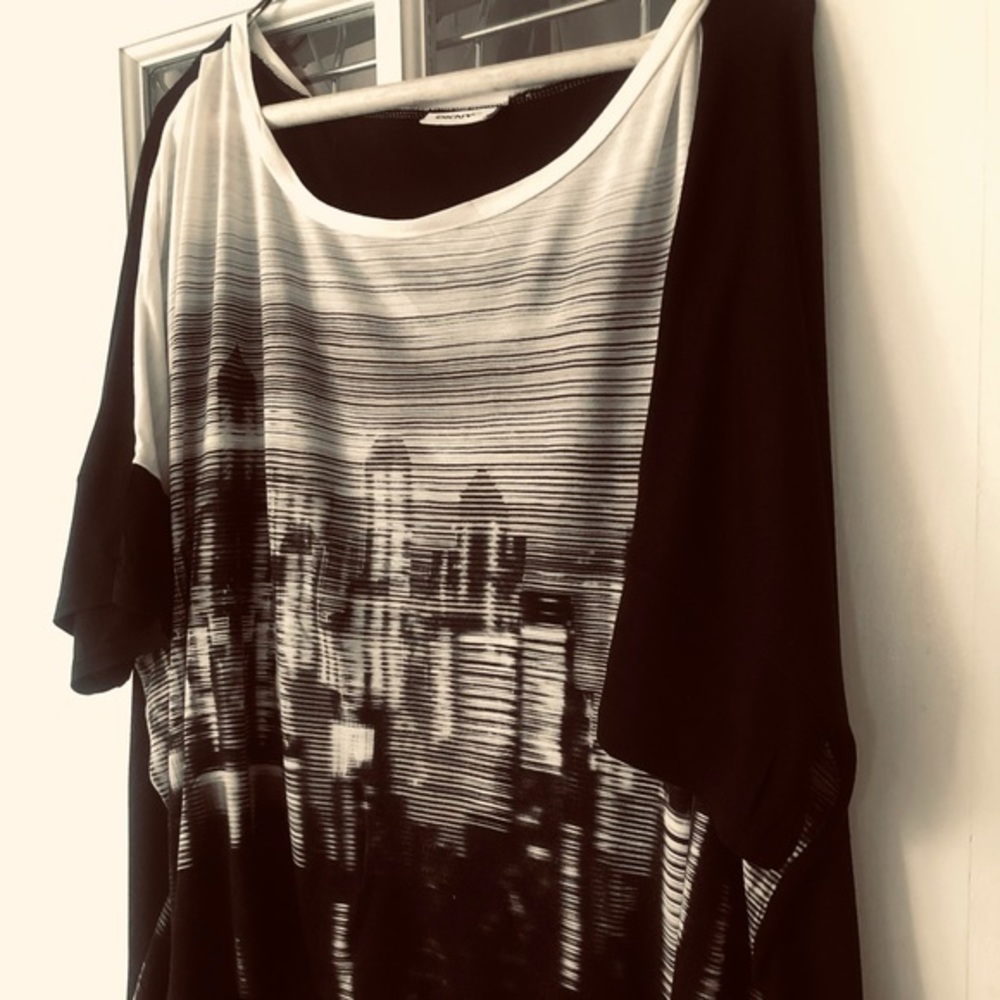 DKNYC cropped cotton jersey